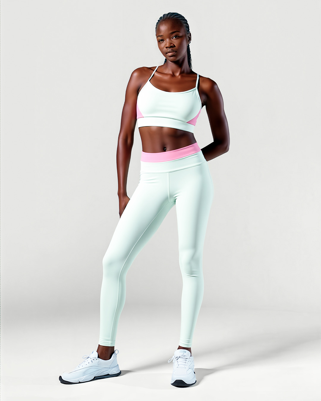 modelo-de-ia-fotomodel-preta-roupa-de-academia-verde-agua-e-rosa.